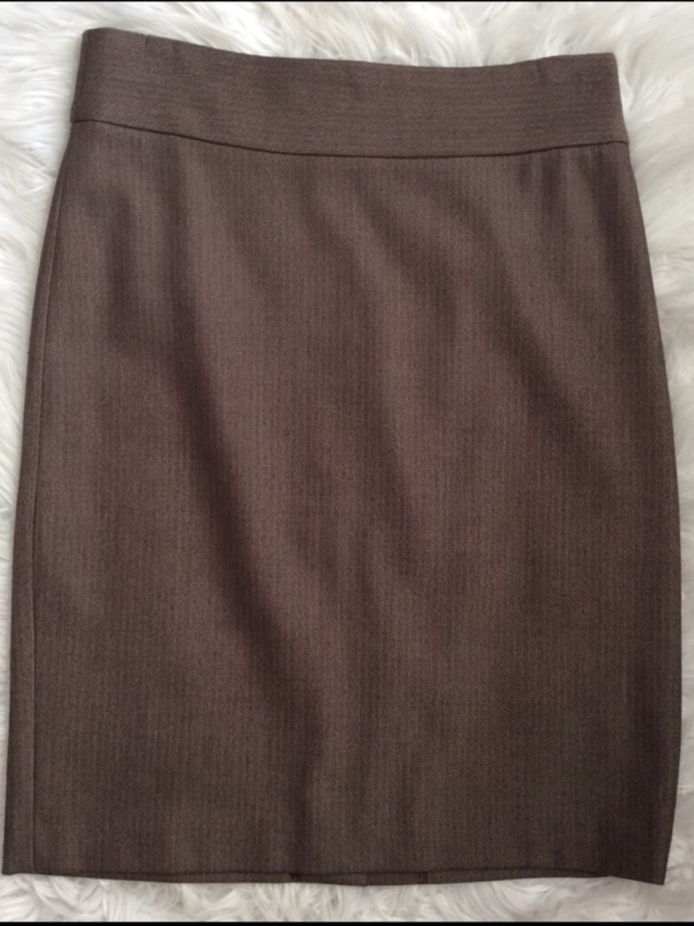 Vivienne Tam Brown Pencil Skirt